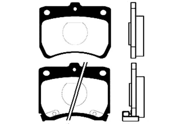 Remblokset Kavo Parts BP-4511