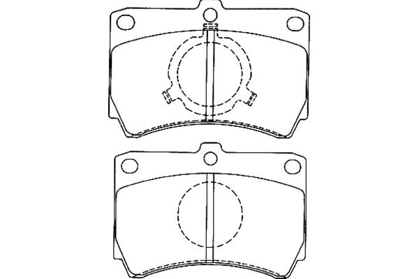 Remblokset Kavo Parts BP-4549