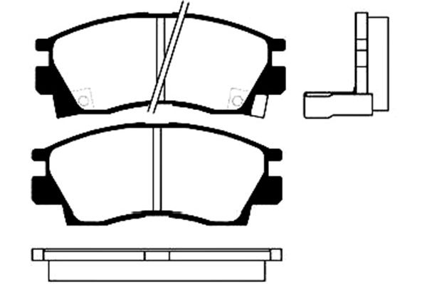 Remblokset Kavo Parts BP-5508