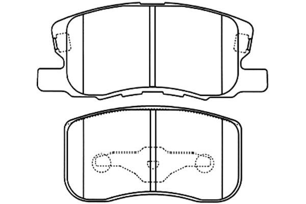 Remblokset Kavo Parts BP-5543