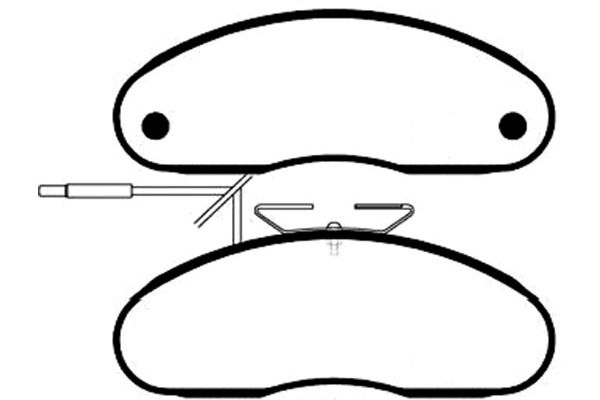 Remblokset Kavo Parts BP-6530
