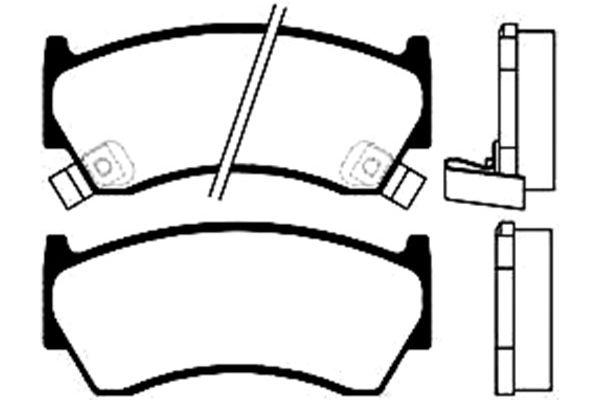 Remblokset Kavo Parts BP-6533