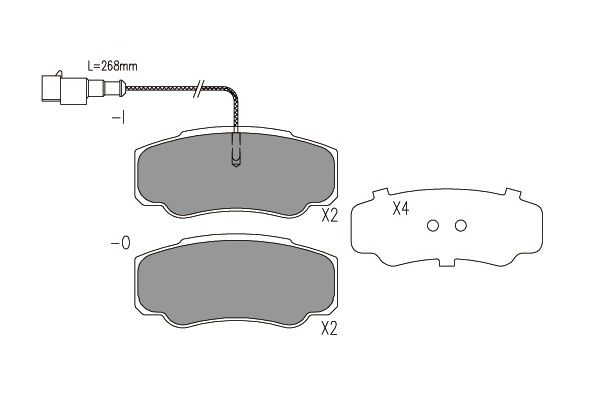 Remblokset Kavo Parts BP-6613