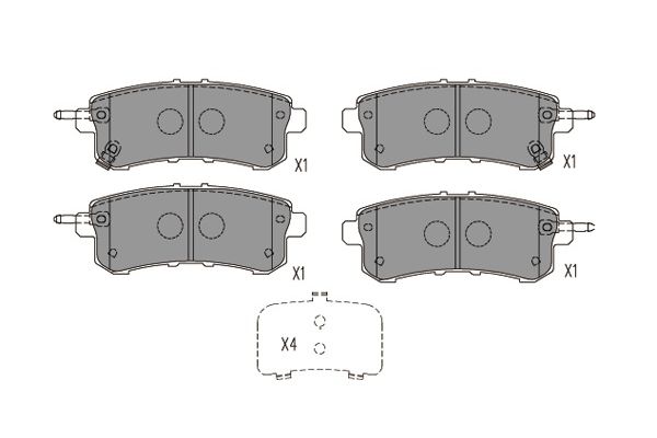 Remblokset Kavo Parts BP-6628