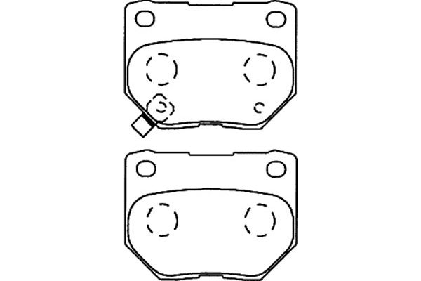 Remblokset Kavo Parts BP-8015