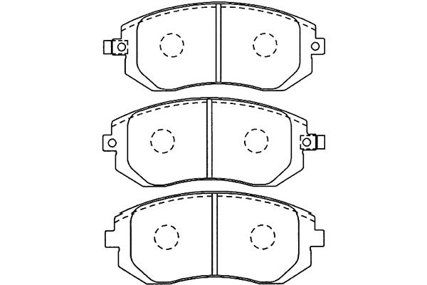 Remblokset Kavo Parts BP-8017