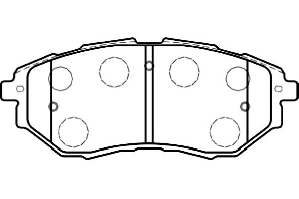 Remblokset Kavo Parts BP-8020