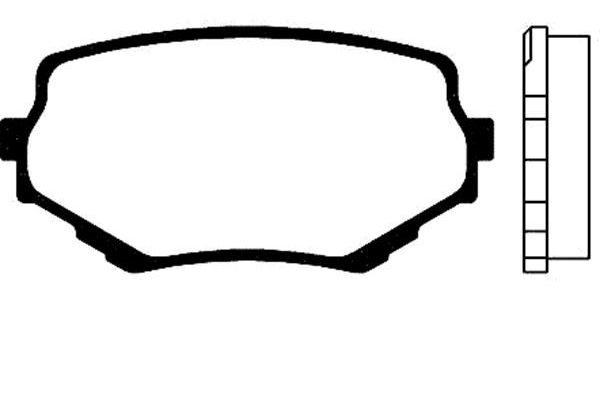 Remblokset Kavo Parts BP-8512