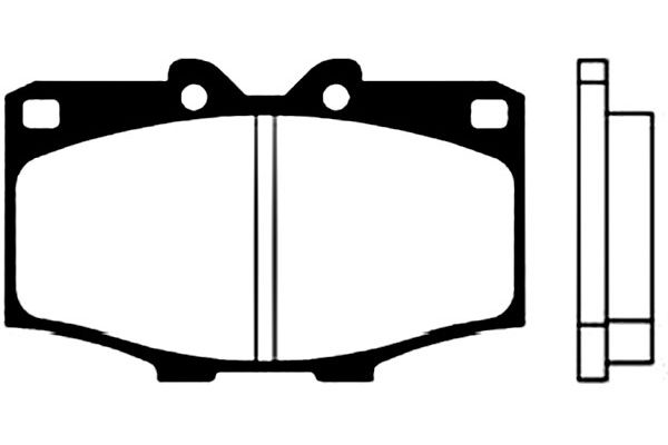 Remblokset Kavo Parts BP-9000