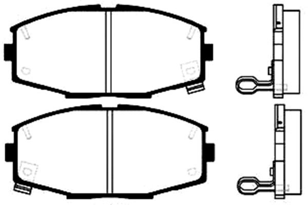 Remblokset Kavo Parts BP-9008