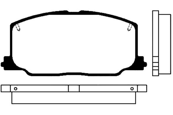 Remblokset Kavo Parts BP-9012