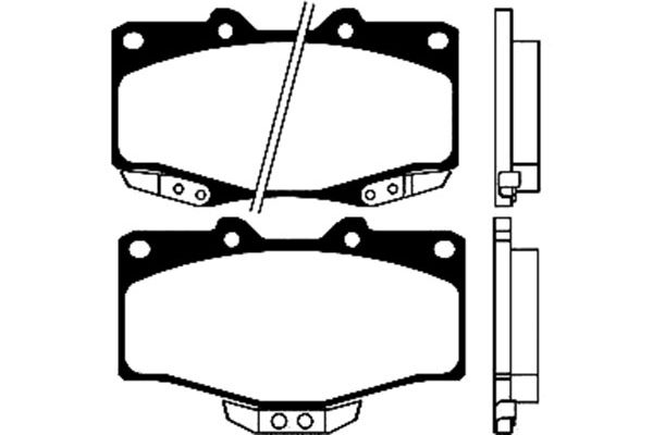 Remblokset Kavo Parts BP-9025