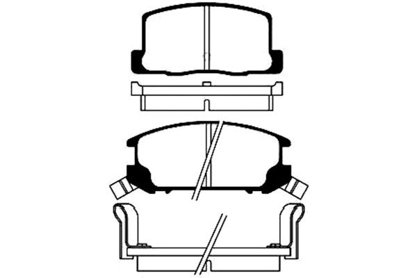 Remblokset Kavo Parts BP-9049