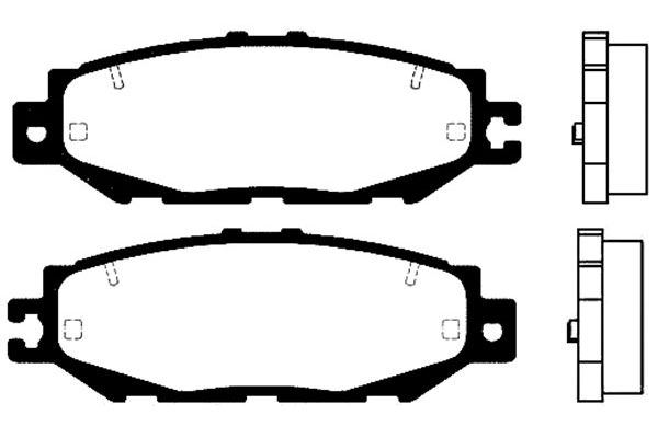 Remblokset Kavo Parts BP-9057