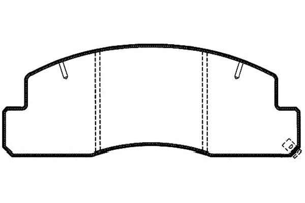 Remblokset Kavo Parts BP-9062
