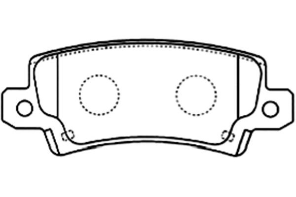 Remblokset Kavo Parts BP-9079