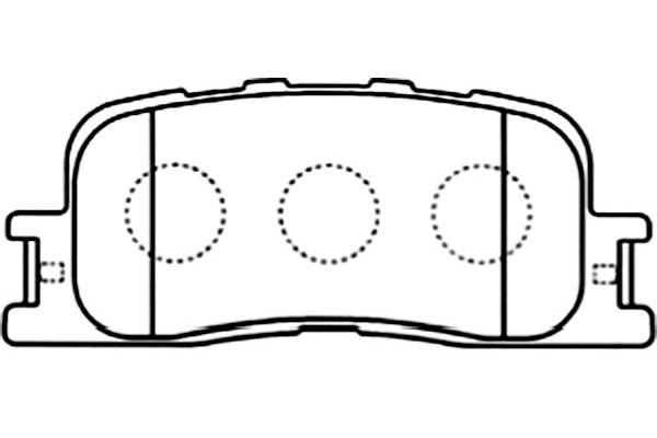 Remblokset Kavo Parts BP-9086