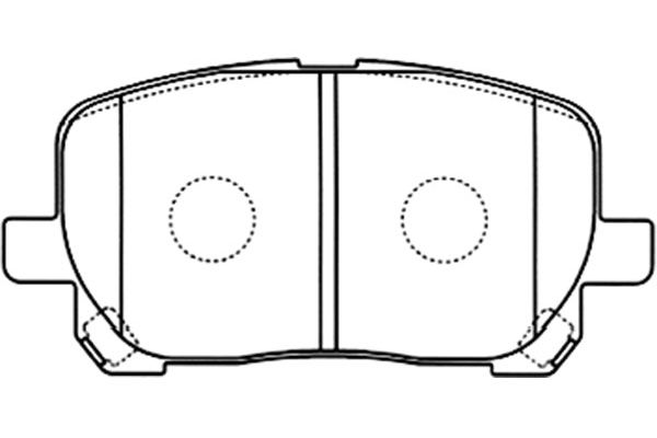 Remblokset Kavo Parts BP-9087