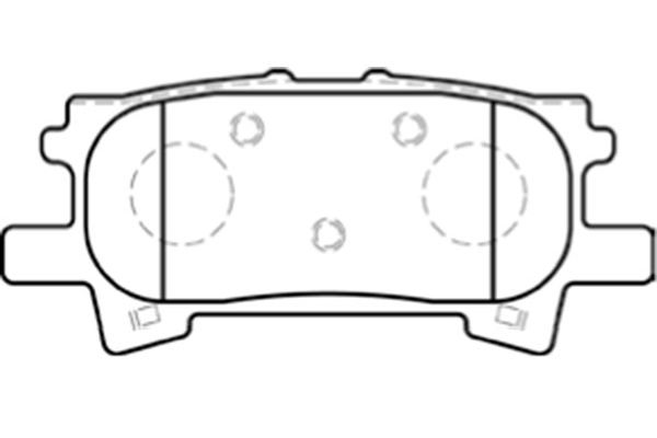 Remblokset Kavo Parts BP-9088