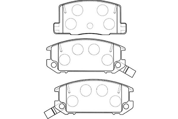 Remblokset Kavo Parts BP-9093