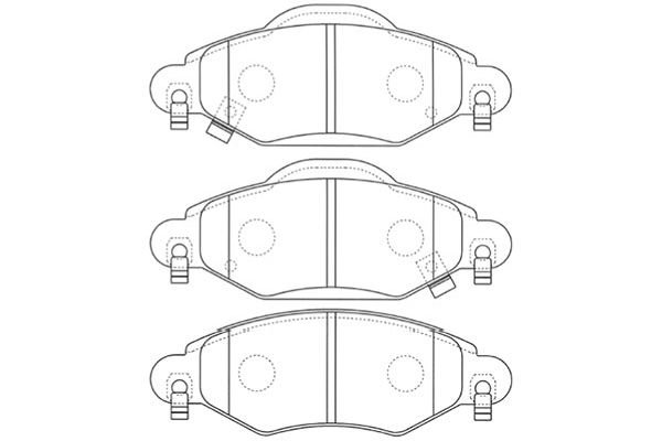 Remblokset Kavo Parts BP-9096