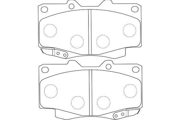 Remblokset Kavo Parts BP-9117