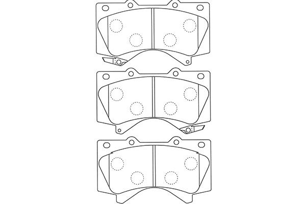 Remblokset Kavo Parts BP-9121