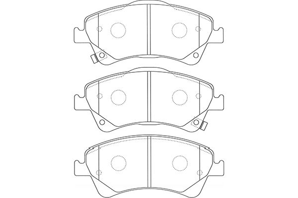 Remblokset Kavo Parts BP-9128