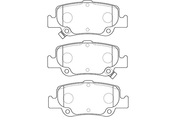 Remblokset Kavo Parts BP-9129