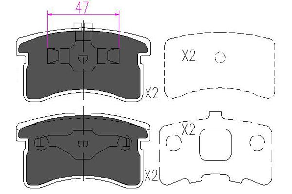 Remblokset Kavo Parts KBP-1506