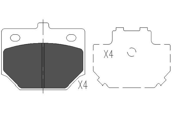 Remblokset Kavo Parts KBP-1509