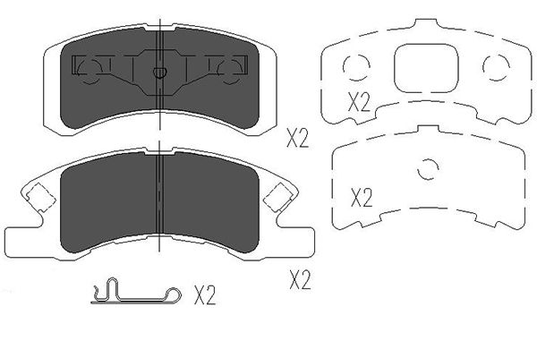 Remblokset Kavo Parts KBP-1511