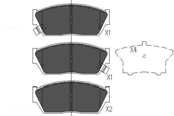 Remblokset Kavo Parts KBP-2016