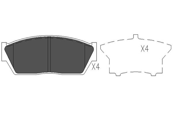 Remblokset Kavo Parts KBP-2017