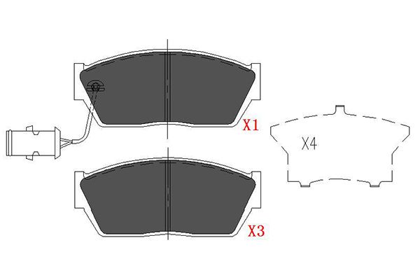 Remblokset Kavo Parts KBP-2018