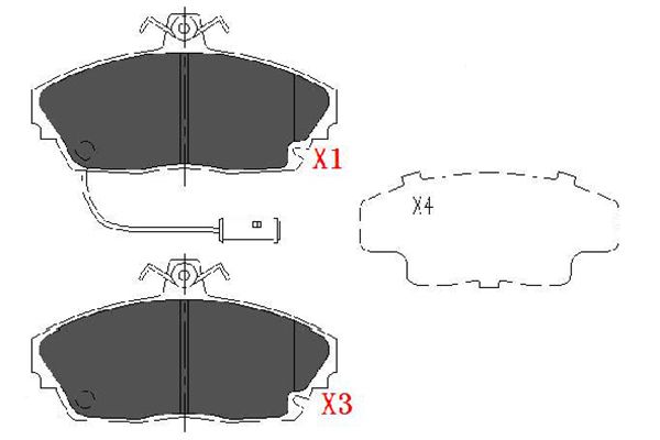 Remblokset Kavo Parts KBP-2019