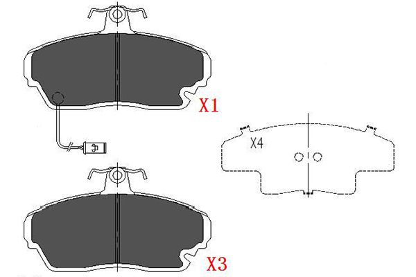 Remblokset Kavo Parts KBP-2021