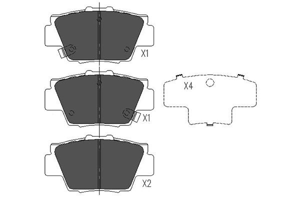 Remblokset Kavo Parts KBP-2032