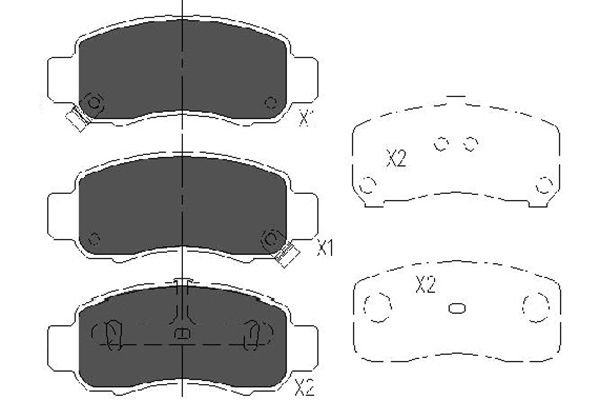 Remblokset Kavo Parts KBP-2033