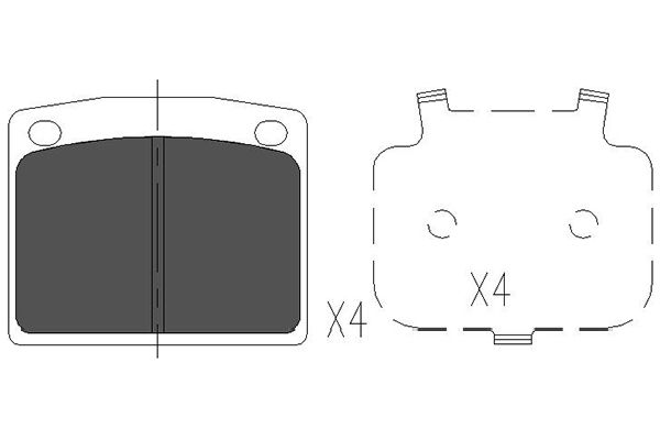 Remblokset Kavo Parts KBP-2038