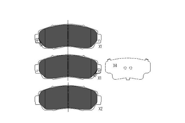 Remblokset Kavo Parts KBP-2046