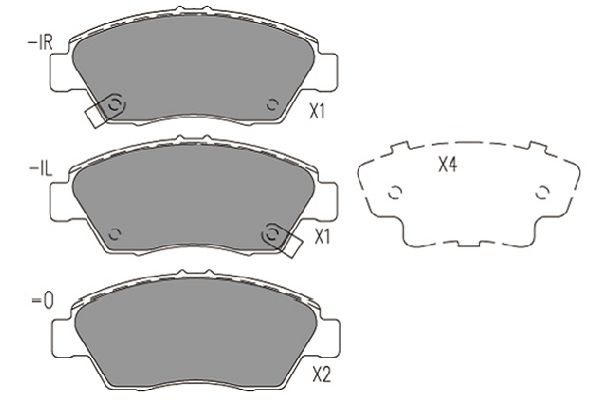 Remblokset Kavo Parts KBP-2056