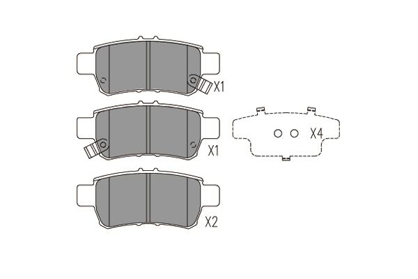 Remblokset Kavo Parts KBP-2057