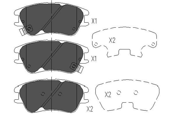 Remblokset Kavo Parts KBP-3009