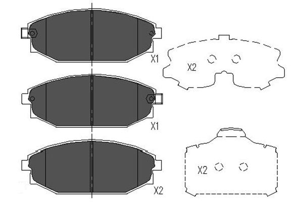 Remblokset Kavo Parts KBP-3014