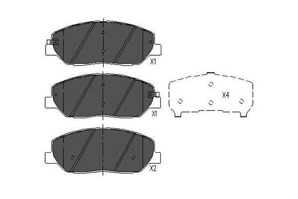 Remblokset Kavo Parts KBP-3023