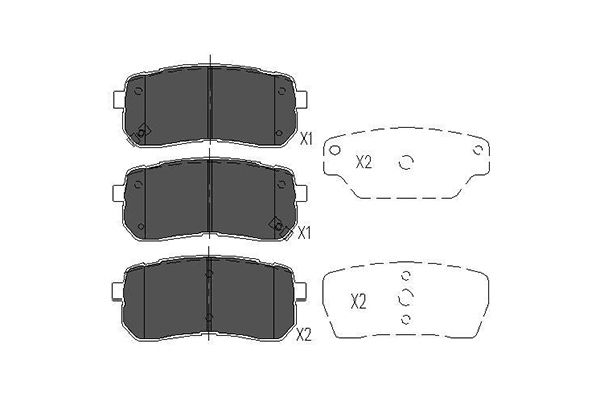 Remblokset Kavo Parts KBP-3026