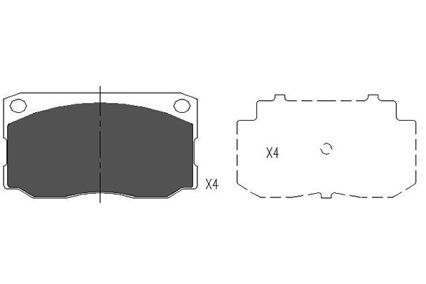 Remblokset Kavo Parts KBP-3031