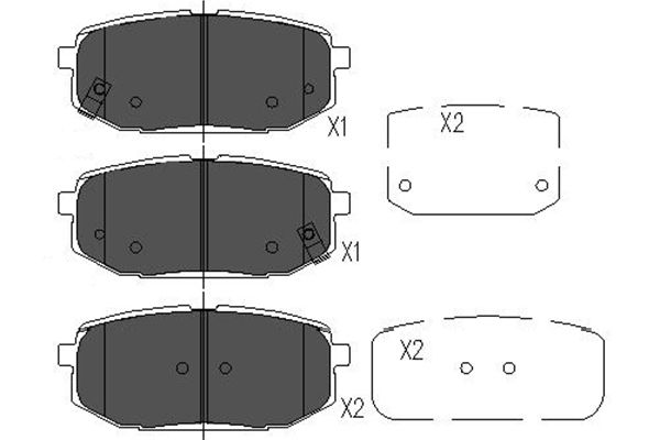 Remblokset Kavo Parts KBP-3032