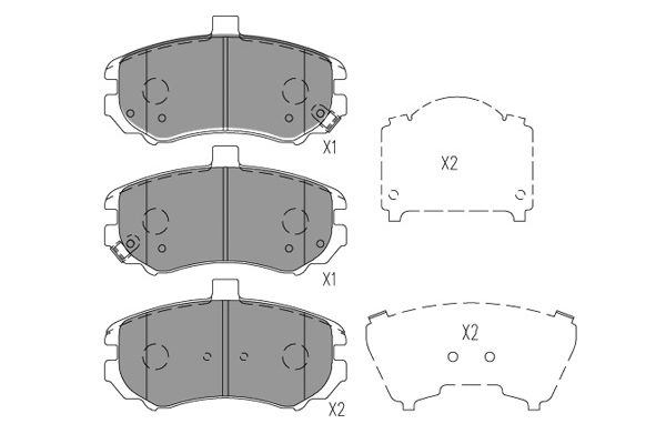 Remblokset Kavo Parts KBP-3038